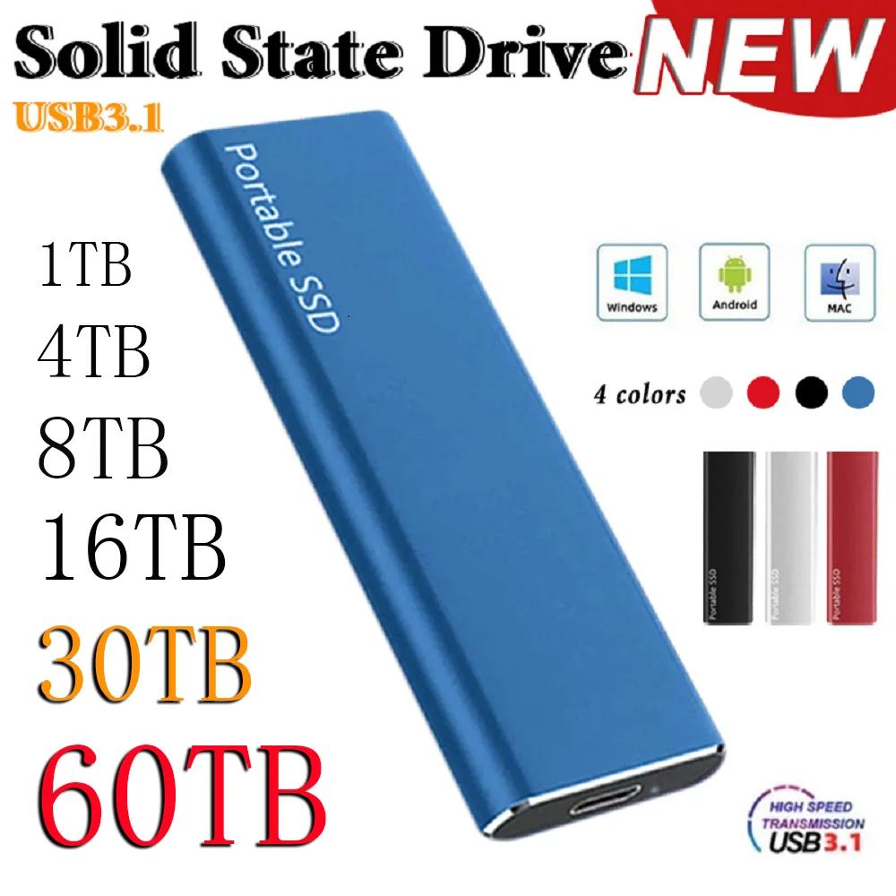 External Hard Drive Original SSD 1TB High Speed Solid State Drive USB3.1 Type-C Interface Mass Storage Hard Disk for Laptop/Mac